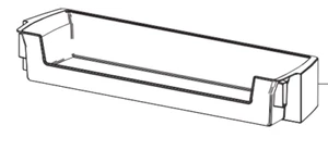 DA63-08645A Genuine Samsung Fridge Door Jumbo Guard Shelf RT18M6211SGSA - Picture 1 of 1