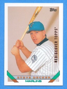 Topps Rediscover Buyback Bronze 1993 #544 Steve Decker Marlins 2017 - Imagen 1 de 1