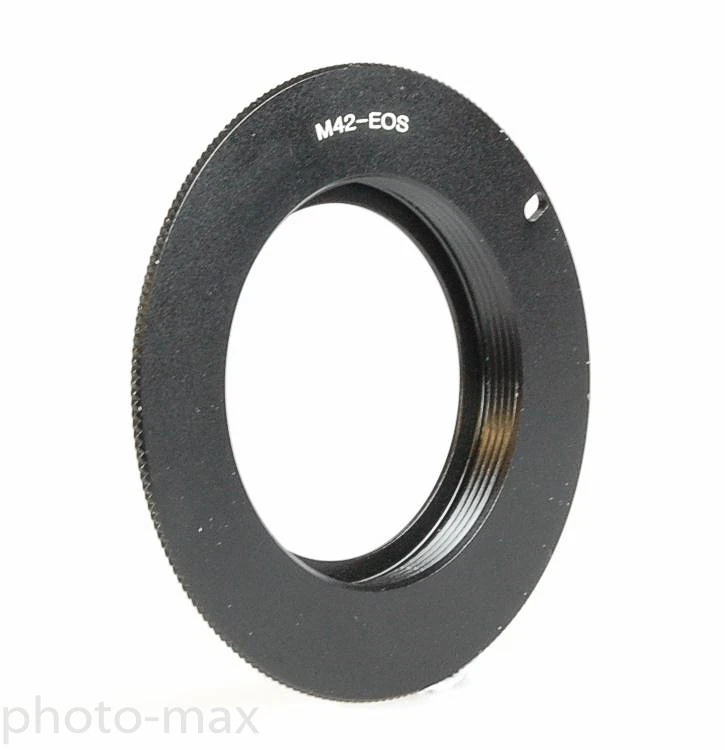 M42 to EOS FLANGED Lens Adapter Mount for Canon EOS DSLR SLR Cameras - UK Stock - Image 1 of 3