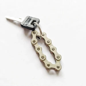 Bicycle Chain Keyrings Great for Bike Riders and Cyclists, Fun to Fidget with - Picture 1 of 3