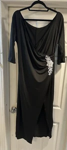 Ladies Black Dress Evening Gown Maxi Dress Formal Women's Dress  (XL) - Picture 1 of 8