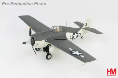 HM Grumman F4F-4 Wildcat 46685 VC-12 American Core 1944 1/48 diecast plane model - Image 1 of 4