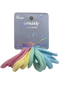 Scunci Hosiery Pastel Ponytailers - 12 ct - Picture 1 of 3