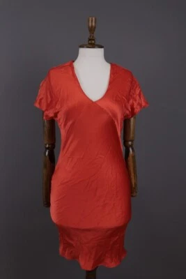 Vestido Corto ROBERTO CAVALLI Rojo Bodycon Seda Manga Corta Noche Talla 40 Foto 1 de 4