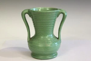 Vintage Early Haeger Apple Green Arts & Crafts American Art Pottery Vase - Picture 1 of 12