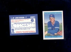 1992 Topps Cracker Jack LANCE DICKSON Chicago Cubs Rare Mini Card  - Picture 1 of 1
