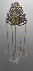 Vintage Christmas Kirlin's Hallmark Hanging Glass Bells Ornament Metal Star - Picture 1 of 12