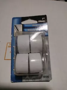 Shepherd 9109 Punte per Gambe in Plastica da 1", Bianco, Confezione da 4 - Foto 1 di 3