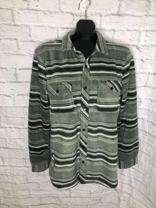 O'neill Super FLeece Jacke Hemd Herren Medium Sherpa gefüttert Button Shacket gestreift - Bild 1 von 4