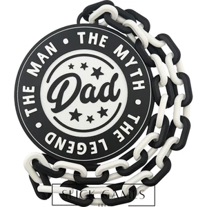 Collar de cadena Dad The Man The Myth The Legend Big Fan #1 | Fan Art impreso en 3D - Imagen 1 de 1