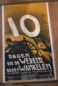 TEN DAYS THAT SHOOK THE WORLD linen backed 25x43 Dutch 1928 Sergei Eisenstein - Picture 1 of 1