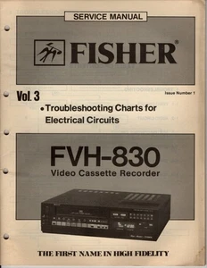 Fisher FVH-830 Band 3 Trouble Shooting Charts for Electrical Circuits Manual - Bild 1 von 5