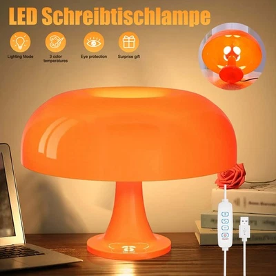Retro Tischlampe Wohndeko Augenschutz Lampe 3 Farbtemperaturen von Büros, Cafés - Bild 1 von 4