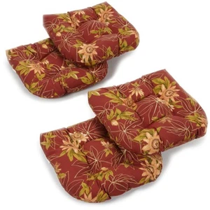 19-inch Rounded Back Indoor/Outdoor Chair Cushions (Set of - Picture 1 of 59