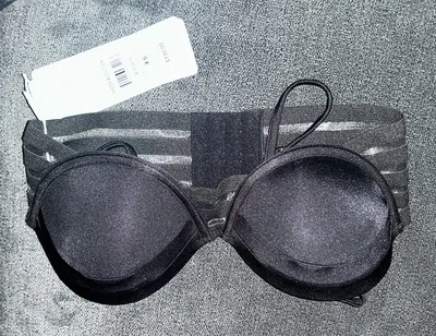 Top de bikini Beach Bunny Sheer Addiction Balconette, negro, talla XS nuevo Foto 1 de 4