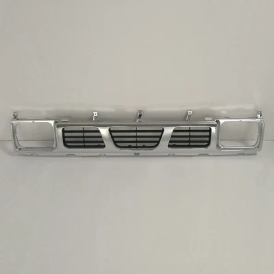 For 1993-1997 Nissan D21 XE/Pickup Front Hood Chrome Argent Grille #NI1200116 - Image 1 of 4