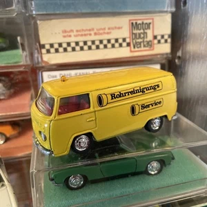 Schuco VW Bus Bully in 1:66 alt vintage Werbemodell Rohrreinigungs Service - Bild 1 von 8