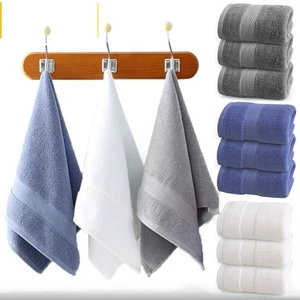 Acogedor juego de toallas de algodón a rayas de lujo | Súper suave, altamente absorbente | Secado rápido - Imagen 1 de 20