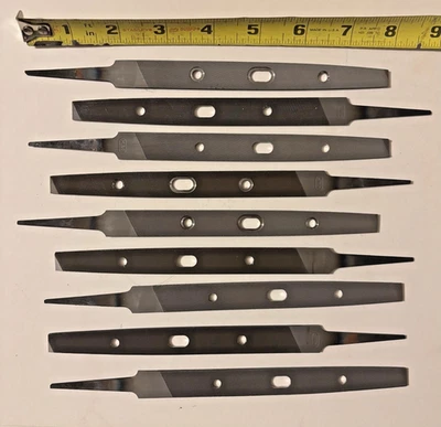 9 archivos K&F NICHOLSON 6 PULGADAS MOLINO BASTARDO COMO NUEVOS EN CAJA ORIGINAL Foto 1 de 4