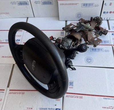 09-11 Lincoln Town Car Steering Column W/Key, Steering Wheel, And Airhorn OEM - Image 1 of 4