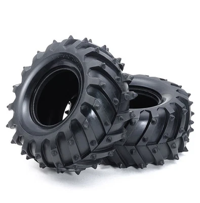 RC MONSTER PIN SPIKE TIRE SET (4 Pcs) New / Tamiya - Image 1 of 3