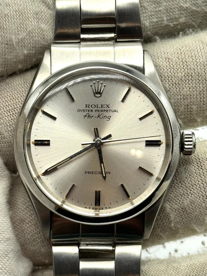 eBay Live - Rolex Air-King 34mm Silver Dial Oyster Bracelet 5500 - Serviced - Image 1 of 1