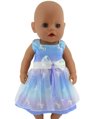 Dolls clothes for 17"Baby Born/18"American Girl/16" Cabbage Patch DRESS~KNICKERS - image 1 of 4