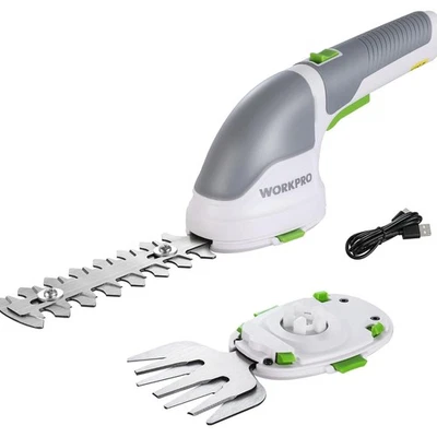 Akku Gartenschere 3,6V 2-in-1 Handrasen und Strauchschere mit Messer - Bild 1 von 4