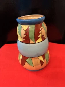 Vintage Gold Castle Vase Luster Bizarre Ware Inspired Hand Painted Chikusa Japan - Picture 1 of 3