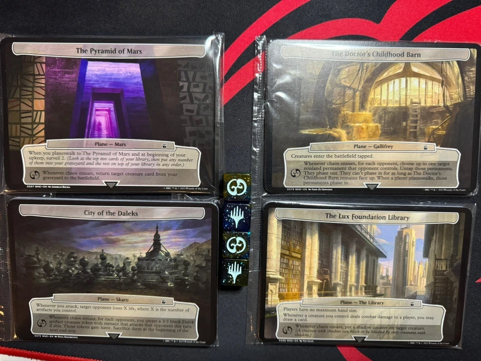 MTG Doctor Who - Complete Set 40 Planechase Cards with All 4 Dice - New & Sealed - Image 1 of 1