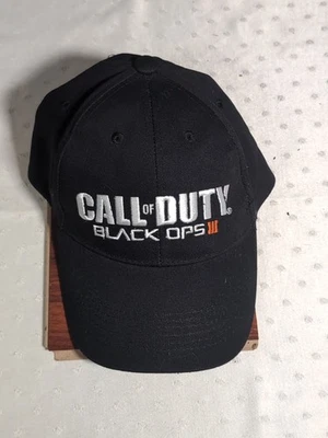 Call Of Duty 黑色 Ops 3 帽子 Snap Back 黑色游戏玩家刺绣男式 — 第 1/2 张图片