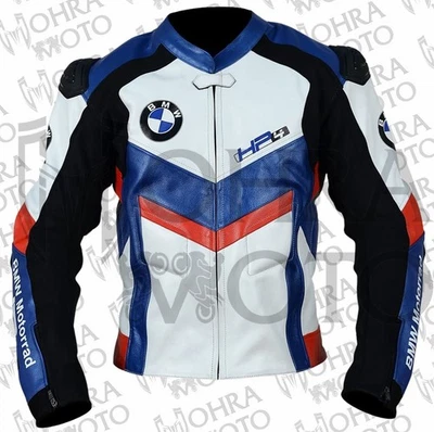 BMW Motorrad 1.3mm Cowhide Leather Motorcycle Jacket Unisex Motorbike Jacket - Image 1 of 4
