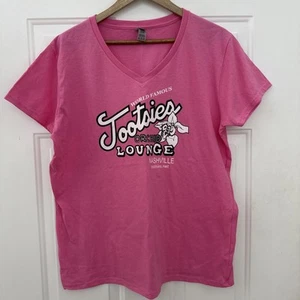 Tootsies Orchid Lounge Nashville Women's Pink V-Neck T-Shirt - Size XL - NWOT - Bild 1 von 3