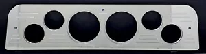 1966 GMC Truck 6 Hole Gauge Dash Panel Insert Billet Aluminum PC - Bild 1 von 2