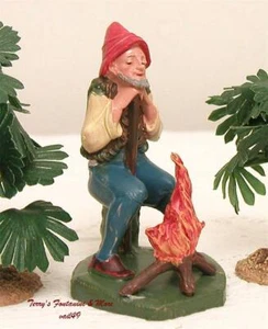 FONTANINI DEPOSE ITALY 4" COLOR MAN BY CAMPFIRE KRIPPE DORF FIGUR NEU - Bild 1 von 1