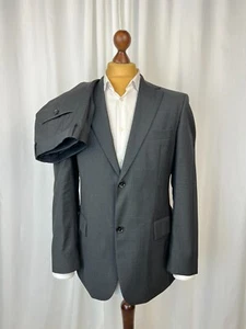 HUGO BOSS "Bertolucci" Dark-Gray 2 Piece 100% Wool Solid Suit 42US\52IT - Picture 1 of 9