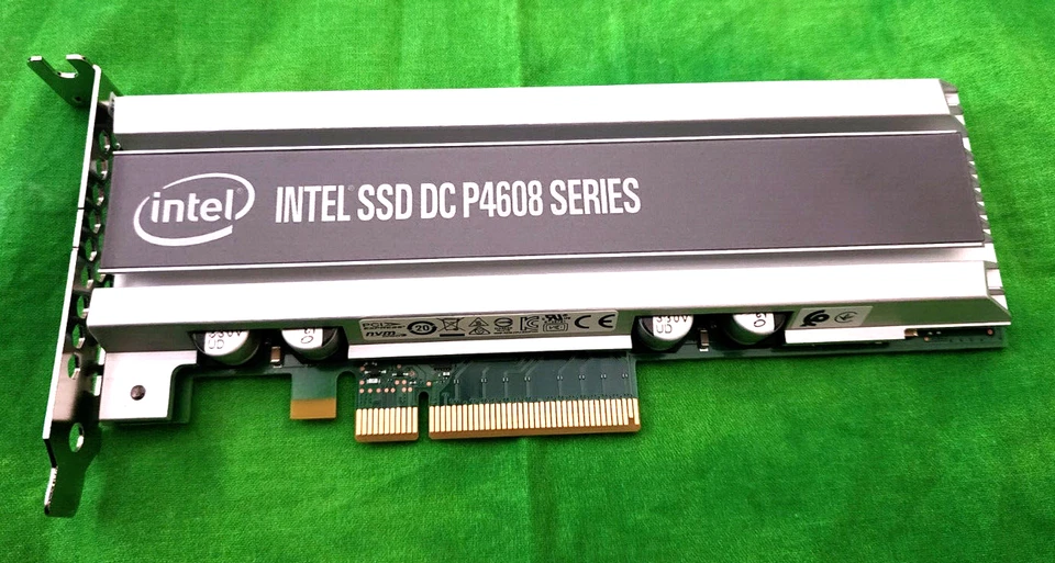 Intel DC P4608 Series 6.4TB HHHL PCIe NVMe TLC Oracle 7335943 SSDPECKE064T7S - Image 1 of 4