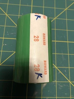 Howard Kurz rolo verde 29 prensa calor quente fita adesiva folha 3,5” largura 2,25” diâmetro - Imagem 1 de 2