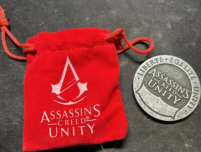 Assassin's Creed Unity Coin with Velvet Pouch Loot Crate Nov. 2014 EXCLUSIVE - Image 1 of 2