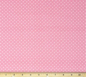 Small Polka Dots on Pink Cotton Fabric by Waverly Inspirations, BTHY - Picture 1 of 1