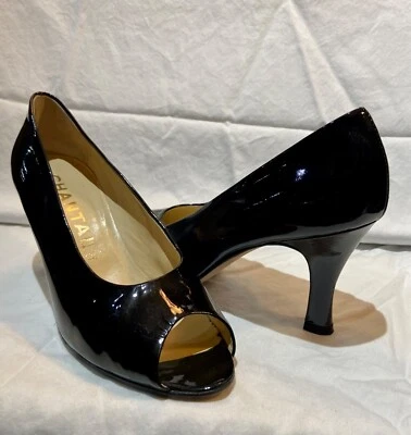 Tacones Chantal negros abiertos usados - talla 8 Foto 1 de 4