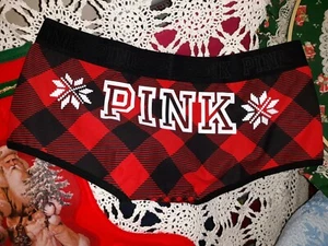 VICTORIA'S SECRET BUFFALO PLAID SIGNATURE WAIST BOYSHORT M NWT DISCONTINUED - Picture 1 of 9
