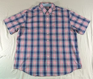 Izod Adult Man Size XX Large Button Up Casual Short Sleeve Shirt - Bild 1 von 9