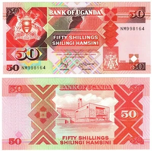 1998 Uganda 50 Shillings Banknote p30g B134g UNC Prefix NM Last numbers in issue - Picture 1 of 1