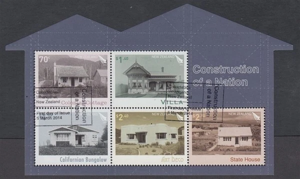 NEW ZEALAND 2014 M/S CONSTRUCTION OF A NATION USED (ID:MU2563) - Image 1 of 1