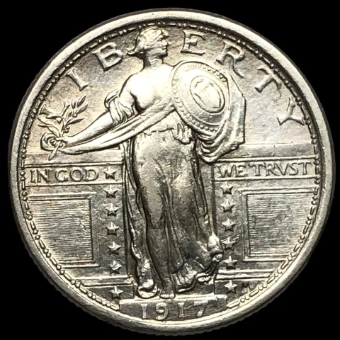 1917 P TYPE 1 Standing Liberty Quarter #E9648 Cover