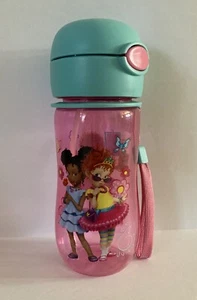 Botella de agua abatible de plástico rosa Nancy de 12 OZ de lujo de Disney Junior - Imagen 1 de 7