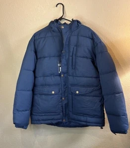 New Magellan Coat Men’s Blue Outdoors Utility Puffer Jacket Coat Classic Fit Lg - Picture 1 of 12