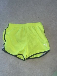 Puma Girls Neon Yellow Shorts XL - Picture 1 of 1