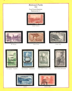 SELLO DE EE. UU. JIS36 SC# 740-749 1-10c 1934 usado CV $7,00 612 - Imagen 1 de 1
